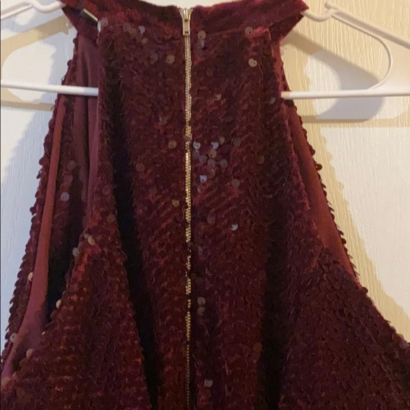 NWT Lavish Alice Purple Velvet Sequin Dress - Picture 8 of 16